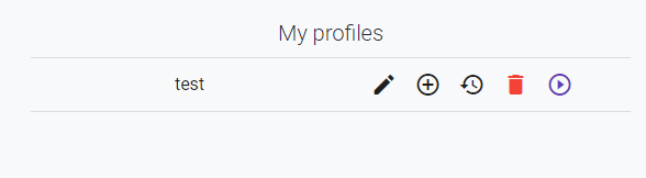 My profiles
